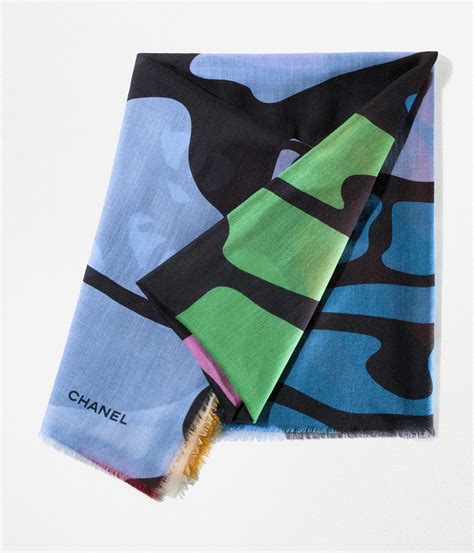 chanel stole scarf|Chanel handkerchief.